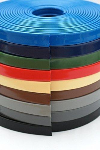 1 m PVC Kunststoff Handlauf, Treppenhandlauf 40x8 mm verschiedene Farben (schwarz) - fenster-bayram