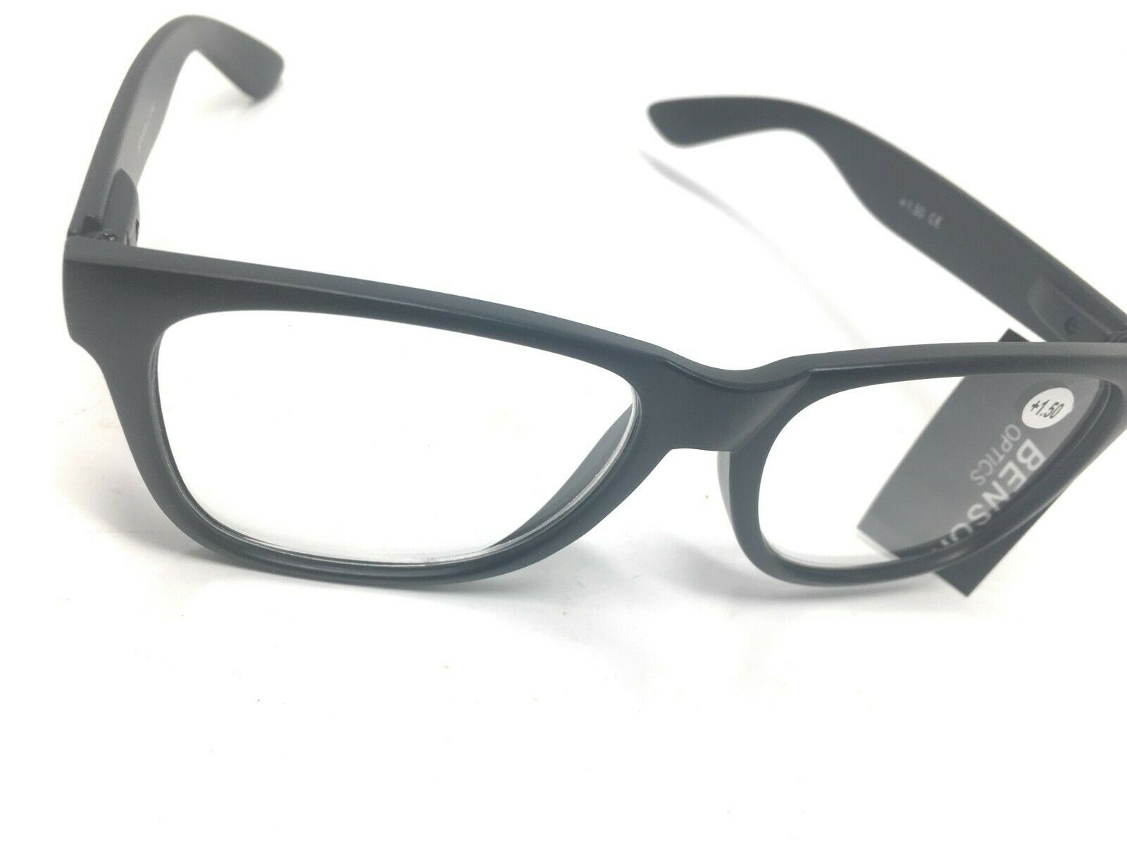 1 x Lesebrille schwarz Lesehilfe Sehhilfe Kunststoff Brille Vollrahmen 1,5 - fenster-bayram