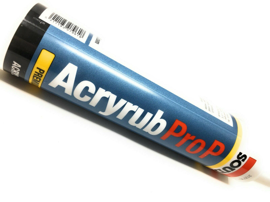 1 x Soudal Acryrub Pro P Acryl weiß Dichtstoff 310ml Kartusche mit Düse - fenster-bayram