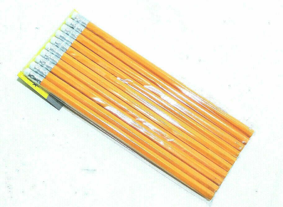 10x Bleistift Holzbleistift mit Radiergummi Bleistiftset - fenster-bayram