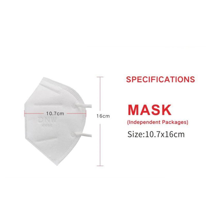 10x KN95 FFP2 Staubmaske Gesichtsmaske Mundbedeckung Mundschutzmaske - fenster-bayram