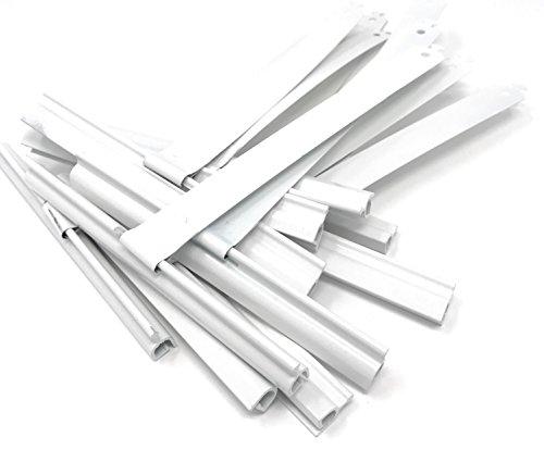 10x Maxi Aufhängefeder Aluminium Aufhänger aus Stahl Weiß Federn