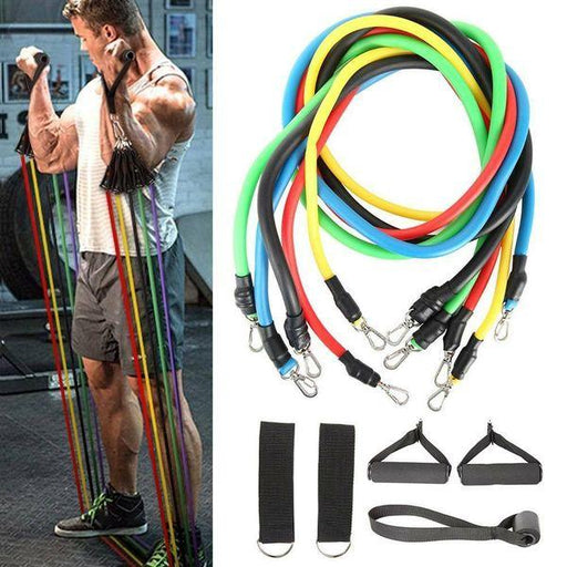 11in1 Home Workout Fitnessbänder Gymnastikband Training Fitness Resistance Band - fenster-bayram