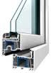 Fenster Salamander Streamline 76 mm Kunststoffenster PVC Balkon Tür 90x90 bxh