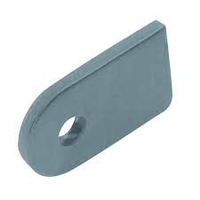 Blechhalter Lochblechhalter Plattenhalter Lochblechhalter Klemmhalter Edelstahl Zaunlasche H20xB30xT5mm Bohrung Ø7mm Edelstahl A2 Korn 240, zum schweißen