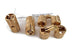 12mm Einbohrband Zysa aus Messing | Zylinderscharnier für Holzdicke 17 - 22 mm | 1 Paar Scharnier mit 180° Öffnungswinkel - fenster-bayram