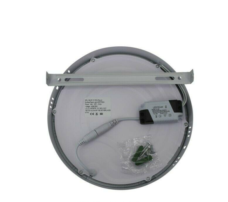 1x Led Deckenlampe Deckenleuchte rund 205mm Lampe Licht Leuchte 18 Watt - fenster-bayram