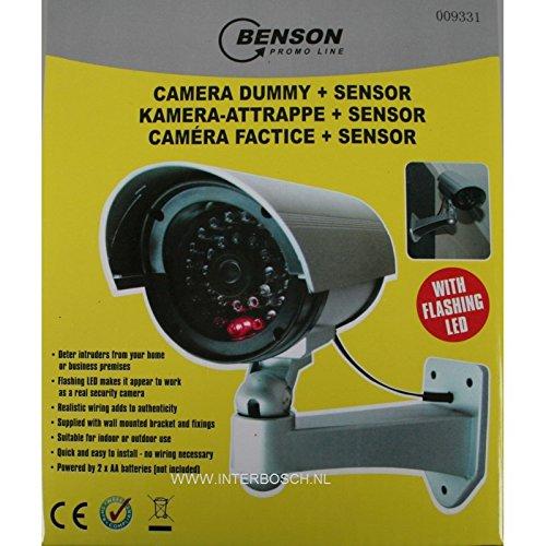 1x Sicherheit von Außen Attrappe Dummy Kamera, 30 imitierte LEDs mit blinkendem IR, professionelles Infrarot-Design, CCTV MWS - fenster-bayram