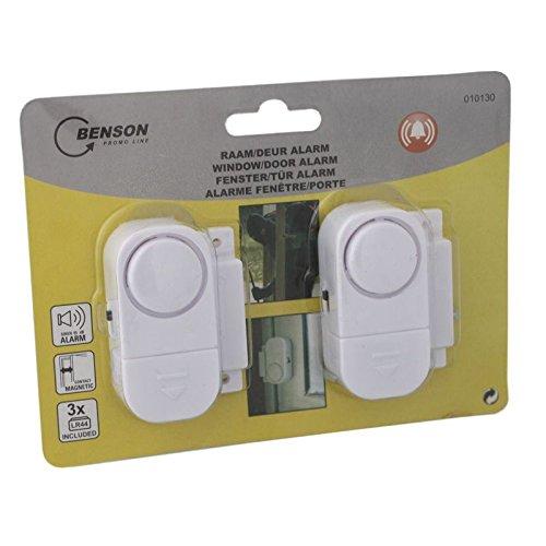 2 tlg. 100 dB Fensteralarm Set Türalarm Fenster Alarm Tür Alarmanlage Sicherheit Sirene - fenster-bayram