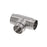 Edelstahl T-Stück Verbinder für Rohr 33,7 x 2,0 mm - V2A