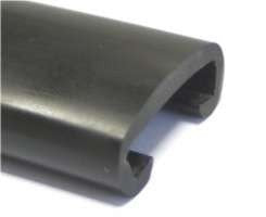 PVC Handlauf " GRAU " Kunststoffhandlauf Treppenhandlauf Gummi Profil 40 x 8 mm