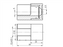 Glashalter zylindrisch als Auflage | flacher Ansatz | Edelstahl V2A | Glasauflage Klemmhalterung