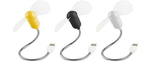 haodou 30 cm Mini Flexible USB-Ventilator Reise Tragbare USB-Ventilator für Notebook Laptop Desktop-PC (weiß)