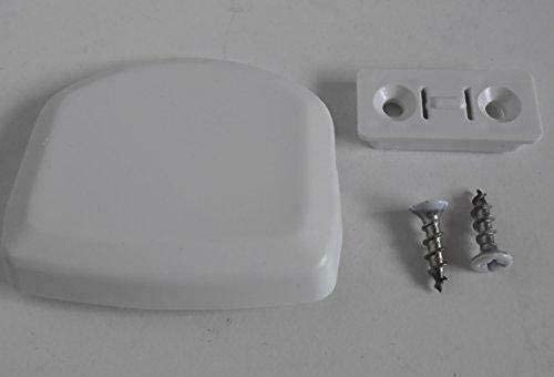 Balkontürgriff Ziehgriff Kunststoff flach 60x40x20 mm weiß lochabstand 20 mm passend schüco rehau aluplas kömmerling