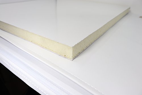 Sandwich-Paneel Kunststoff PVC Platte Sandwichplatten weiss 24 mm 10x20 cm