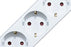 Meister Steckdosenleiste 3-fach - 3 m Kabel - weiß - Kunststoffleitung - IP20 Innenbereich - Schalter / Steckerleiste / Mehrfachsteckdose / Tischsteckdose / Tido 3-fach / 7430230