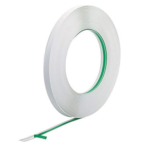 50m Flachleiste 20mm Kunststoff PVC Abdeckleiste mit Gummilippe—  Fenster-Bayram