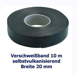 Verschweißband Isolierband schwarz 10m,20 mm Breit, KIV 10L (2 Stück)