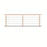 Bayram® Edelstahl Balkongeländer Balkon Stabgeländer Holzgeländer V2A Relinggeländer - Edelstahl - Bodemontage - gerade nach Auswahl