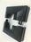 1x 30 mm Abdeck Rosette eckig Rechteckrohre Quadratrohre Abdeckrosette