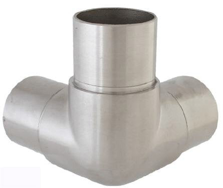 Eckverbinder Fitting für Rohr 42,4 x 2,0 mm - V2A (S014308)