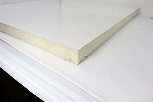 Sandwich-Paneel in cm Kunststoff PVC Platte Sandwichplatten weiss 24 mm dick