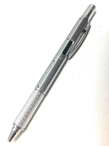 Kugelschreiber Multitool 5 in1 Stift Wasserwaage Touchpen Lineal Schraubendreher