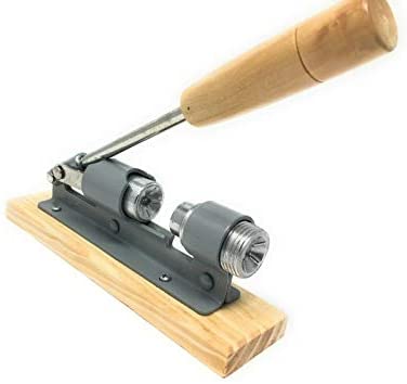 SRB Nussknacker Maschine Retro mit Hebel Nusszange stabil kraftsparend Nussbrecher Metall Walnuss Nussöffner Holz
