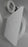 Mini-Halbeinlass-Gurtwickler SRB mit Abdeckhaube, Farbe: weiÃÂ, inkl. Gurt 15 mm x 5 m LÃÂ¤nge, Gurtfarbe: grau, Lochabstand: 135 mm Auswahl ohne Gurt, (Ohne Gurt)
