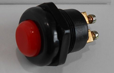 Hochstrom KFZ Drucktaster Rot 25A Druckknopf Taster Schalter Start Anlasser Hupe