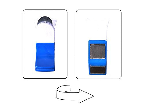 Pinselhalter mit Farbdosenöffner blau / weiß mit 2 Magneten