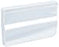 Balkontürgriff eckig für den Außenbereich, reinweiß RAL 9010 70x50x12 Bayram®