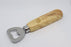 Bayram® Flaschenöffner mit Holzgriff - in schlichtem Design | Kapselheber aus rostfreien Edelstahl | Ideal für für die Bar Bieröffner  Geschenk