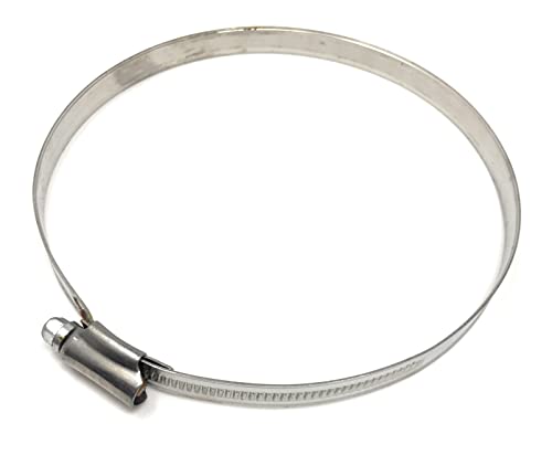 1x Edelstahl Schlauchschellen, 150mm Rohrschellen 130/150mm, Ring Rohr 11 mm voll Edelstahl