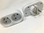 EB2EU Stecker Multiple 2 Steckdosen 176542 passend Frankreich Belgien