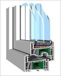 Fenster Kunststofffenster Salamander Dreifachverglasung U=0,6W/m² Winkhausbeschl von Bayram Fenstersysteme