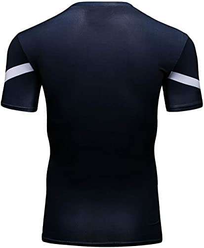 Herren Mode Amerika führend Logo Runing Übung Hemd Fitness Sport Short Sleeve