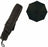 Taschenschirm Ultraleicht, Mini Umbrella mit 6 Edelstahl Rippen, Kompakt, Faltender UV-Regenschirm für Erwachsene und Kinder, Leicht Kompakt, Stetig, Schwarz, 190g