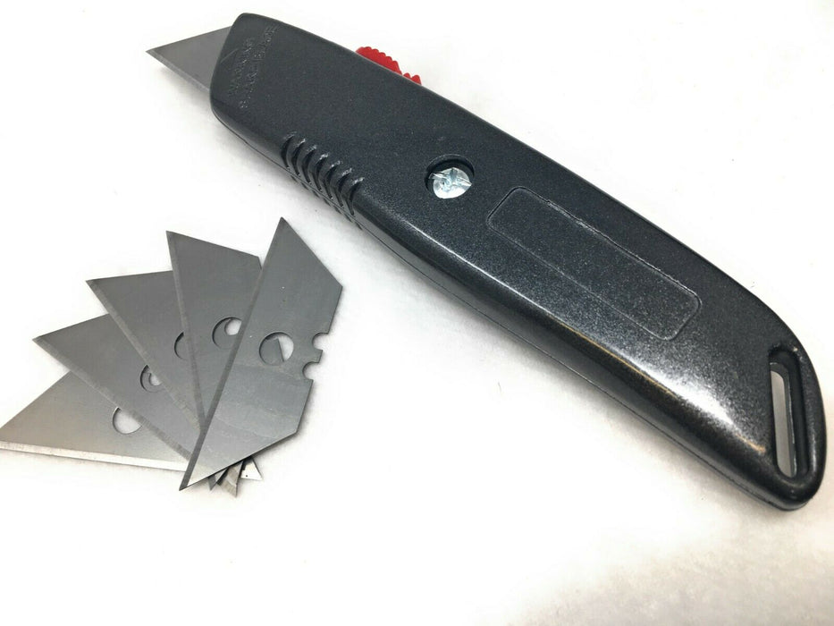 Stanley Universalmesser mit einziehbarer Klinge, 5 Ersatzklingen, Cuttermesser