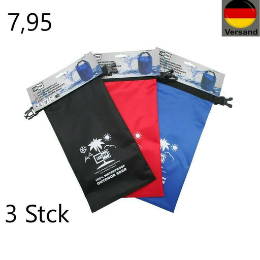 3x Packsack Wasserdicht Seesack Rucksack Trockentasche Beutel Schwimmen Outdoor