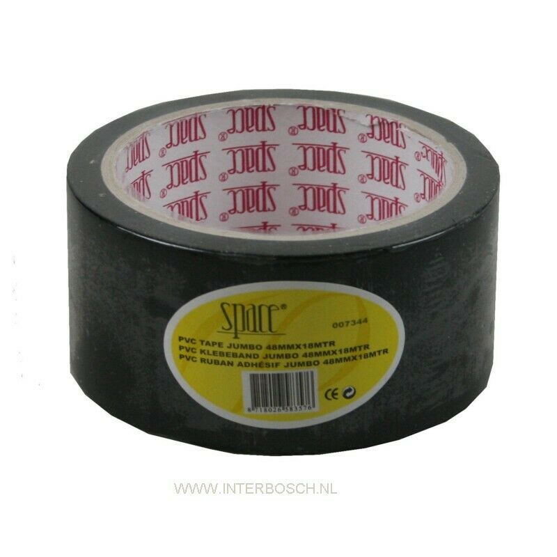 1x Elektro-Isolierband PVC-Klebeband Breite 48 mm x 18m schwarz