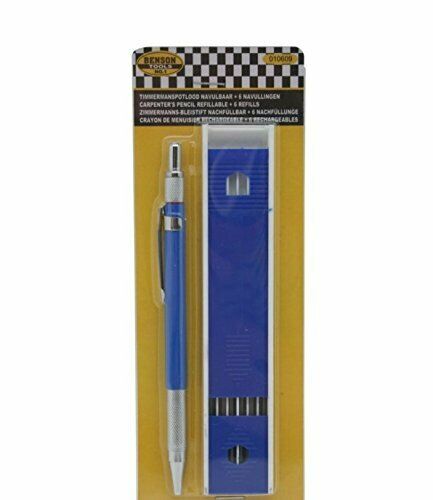 Zimmermannsbleistift + 6 Minen nachfüllbar Zimmermanns Bleistift Bleistifte