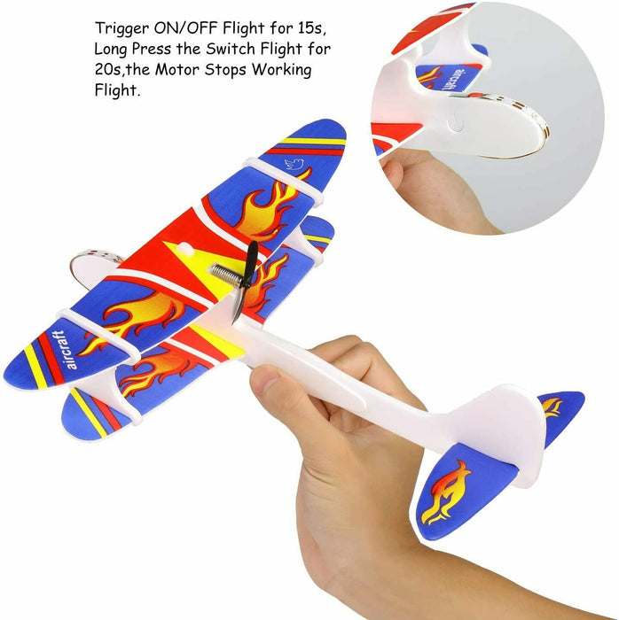 Segelflugzeug mit Akku , Flugzeug Modell, Flieger USB aufladbar mit akku mit led
