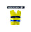 Utriala Unisex Laufsport Mesh Reflektoren Warnweste gelb LED XS mit Batterie