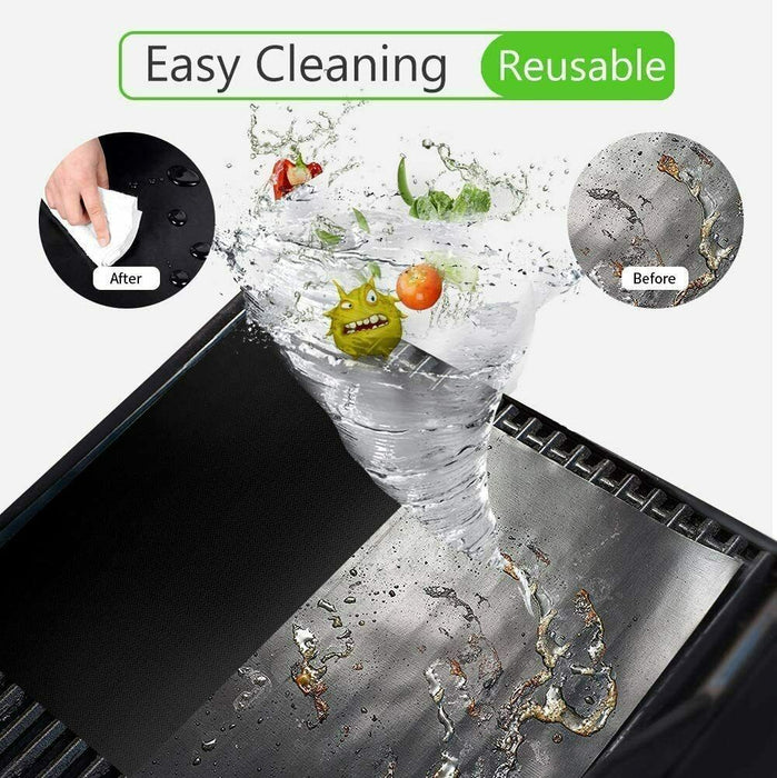 BBQ Grillmatten 5er Set Antihaft Grill-und Backmatte Wiederverwendbar 40x33 cm