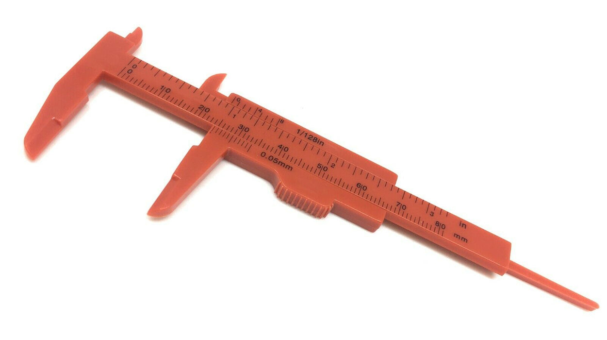 80mm Mini Messschieber Schieblehre Kunststoff Meßschieber Werkzeug Knopf