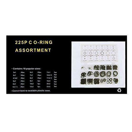 t Dichtungsringe 3-22mm Durchmesser O-Ring Sortiment Gummi schwarz 225—  Fenster-Bayram