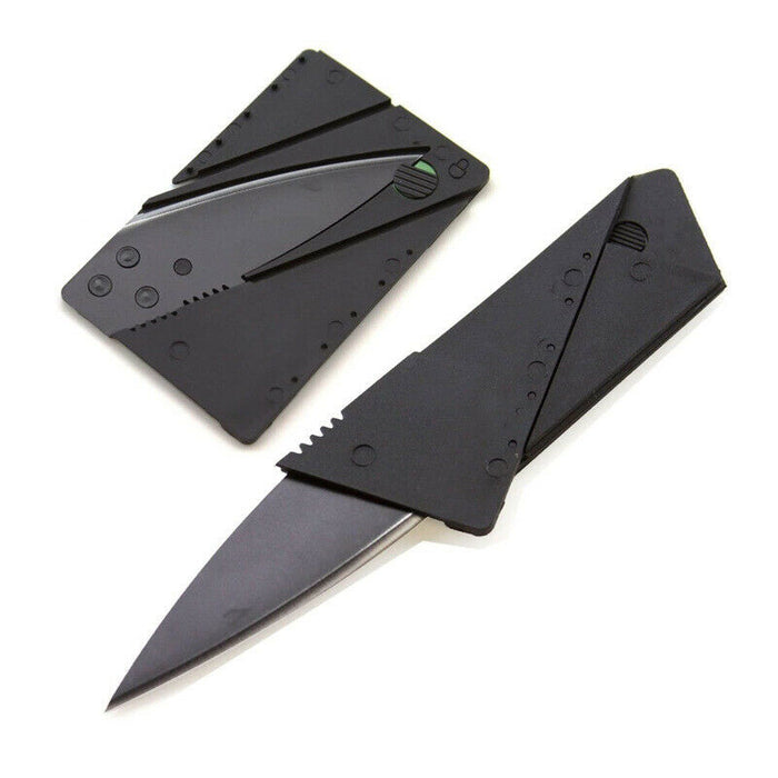 2x Kreditkartenmesser Messer Faltmesser Taschenmesser Klapp- Edelstahl Camping