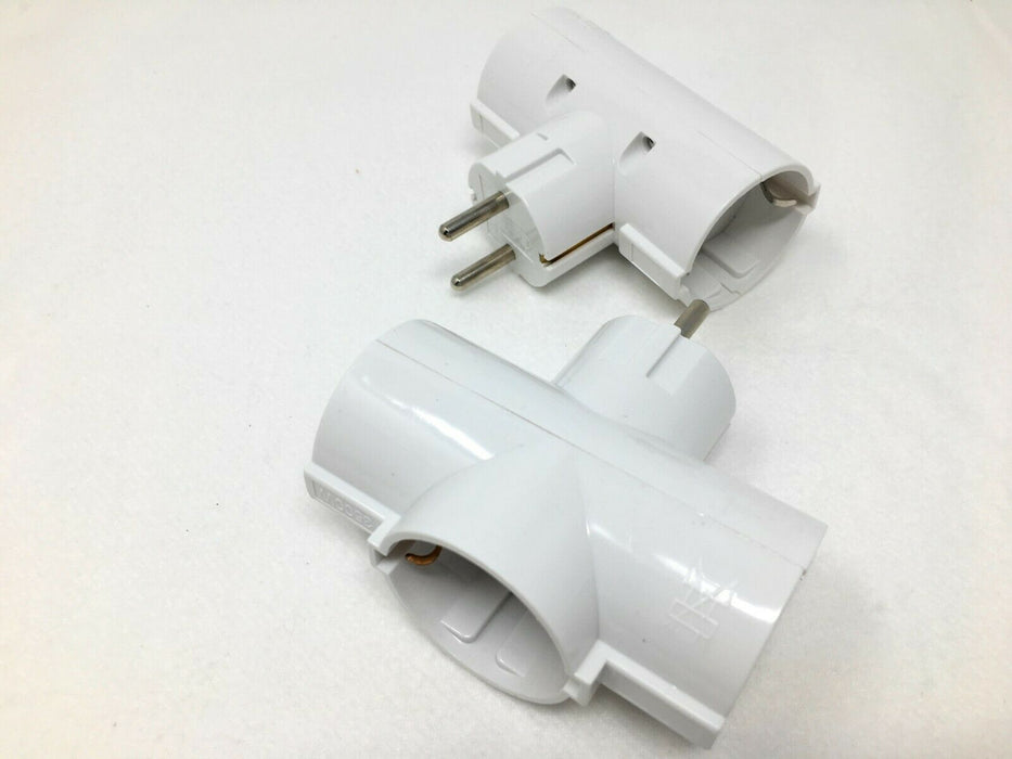 2-3-fach Doppelstecker Multi stecker Adapter Verteiler Mehrfach dreifach Dose x
