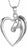 Pferde Pferd Pferdekopf Liebe Herz Tier silber Damen Collier Anhänger Halskette
